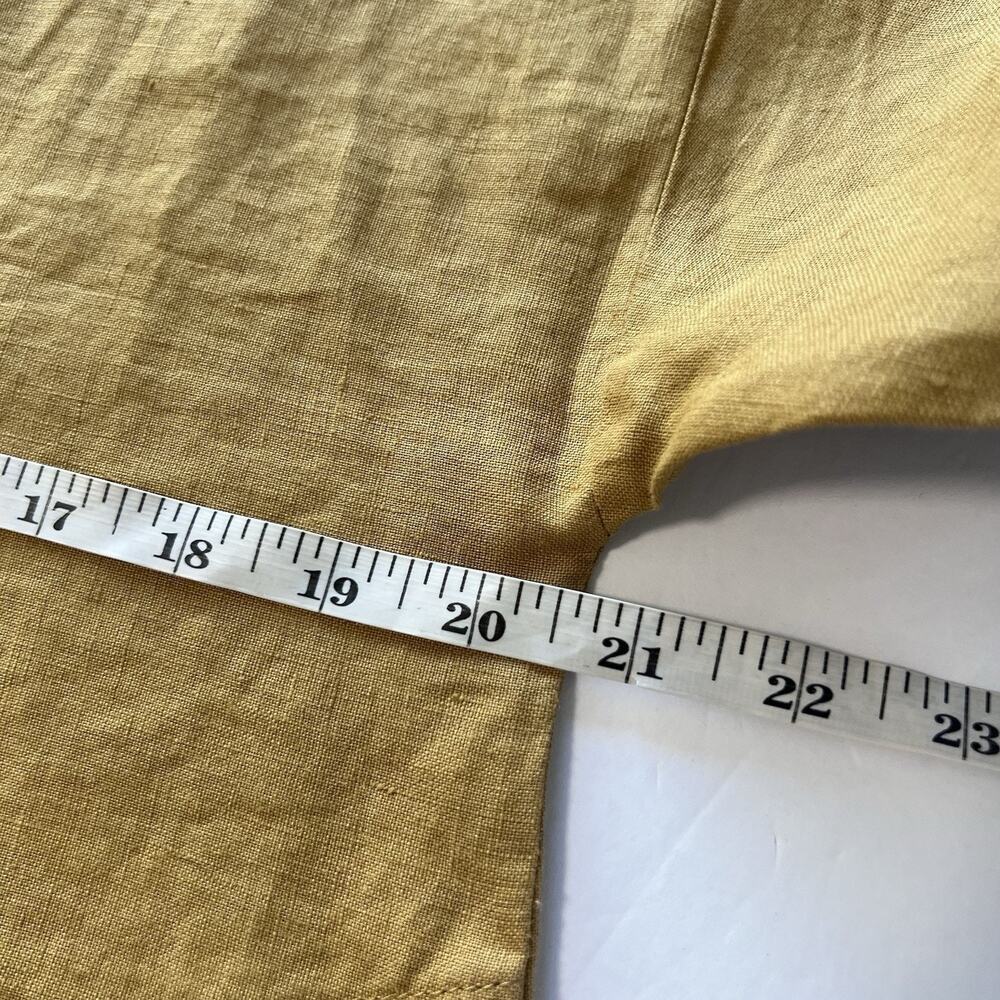 New Parachute Linen House Dress Ochre Tan XS 100% Linen Oversized Fit - Picture 8 of 10
